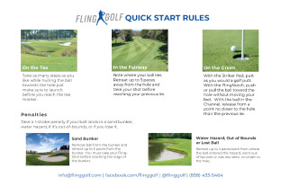 Preview of View Quick Start Guide to FlingGolf